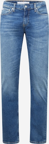 Calvin Klein JeansSlimfit Traperice - plava boja: prednji dio