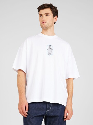 T-Shirt TOPMAN en blanc : devant