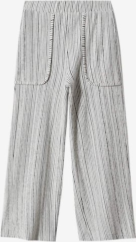 MANGO KIDS Wide leg Broek 'Campbell' in Grijs: voorkant