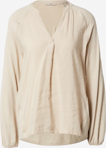 Camicia da donna di ESPRIT in beige: frontale