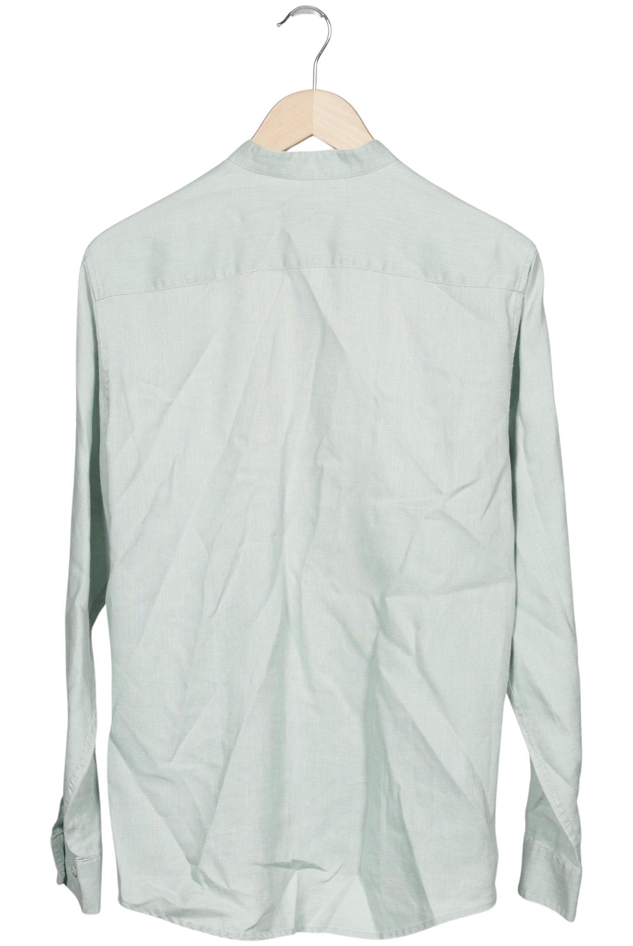 hessnatur Button Up Shirt in XS in Green