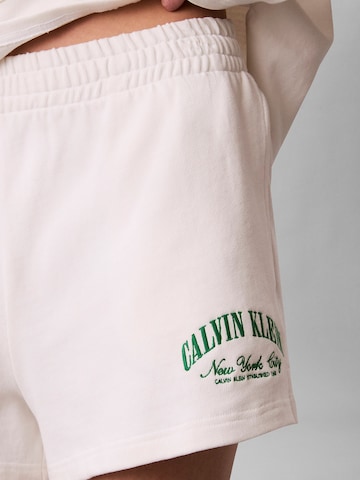 Calvin Klein Pyjamashorts 'Heritage' in Weiß