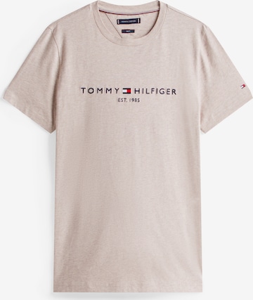 T-Shirt TOMMY HILFIGER en beige : devant