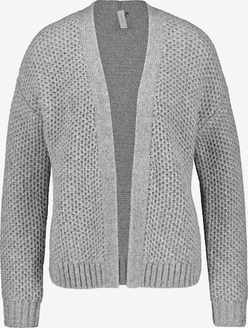 GERRY WEBER Gebreid vest in Grijs: voorkant