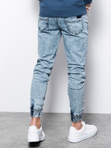 Ombre Tapered Jeans in Blauw