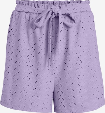 VILA Pants 'Kawa' in Purple: front