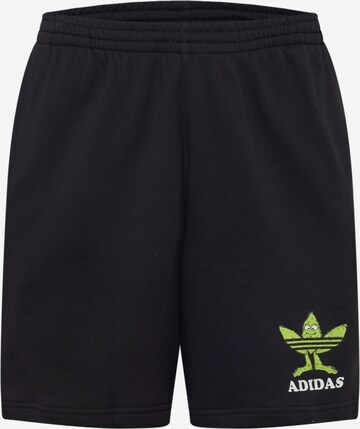 ADIDAS ORIGINALS Trousers 'Graphic Fun' in Black: front