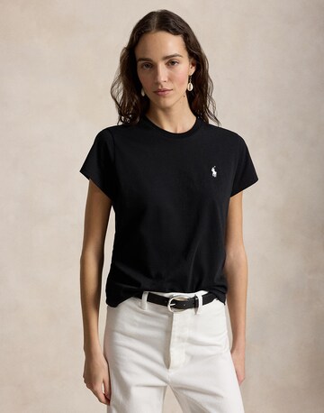Tricou de la Polo Ralph Lauren pe negru: față