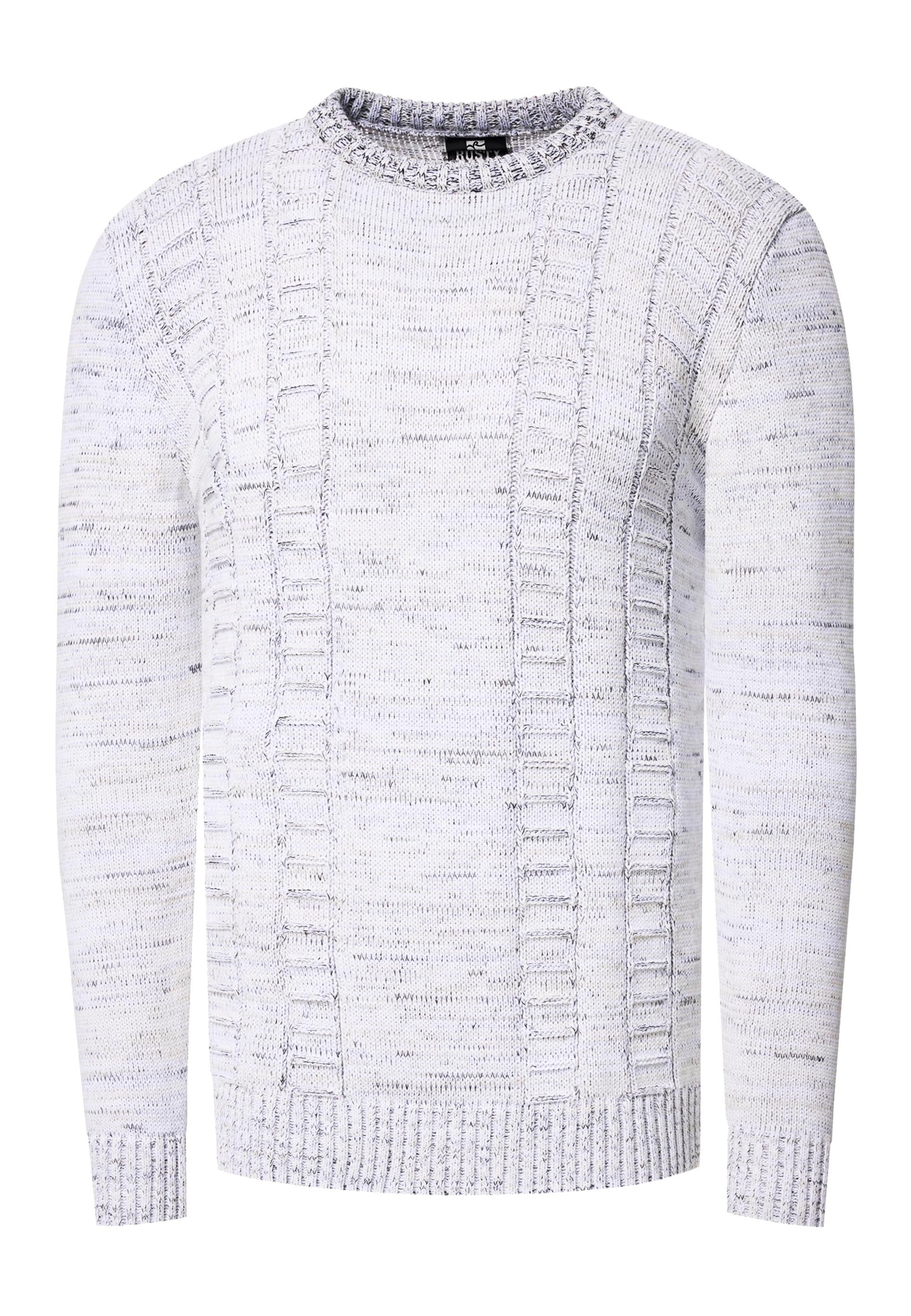 Rusty Neal Trui in Wit: voorkant