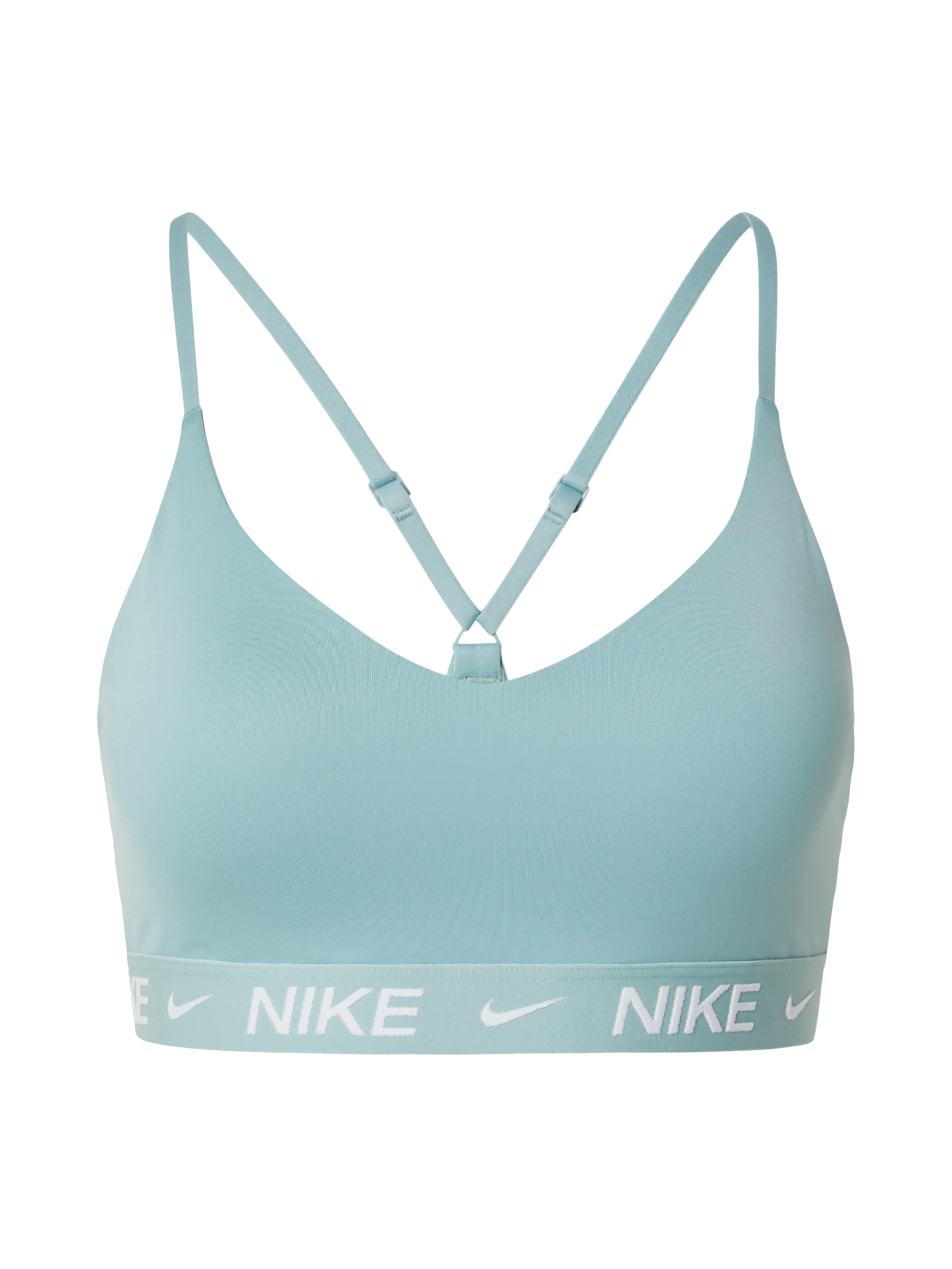 NIKE Sport-BH 'Indy' in S in grün, Produktansicht
