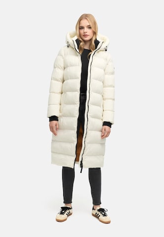 MARIKOO Raincoat 'Harukaa 16' in White: front