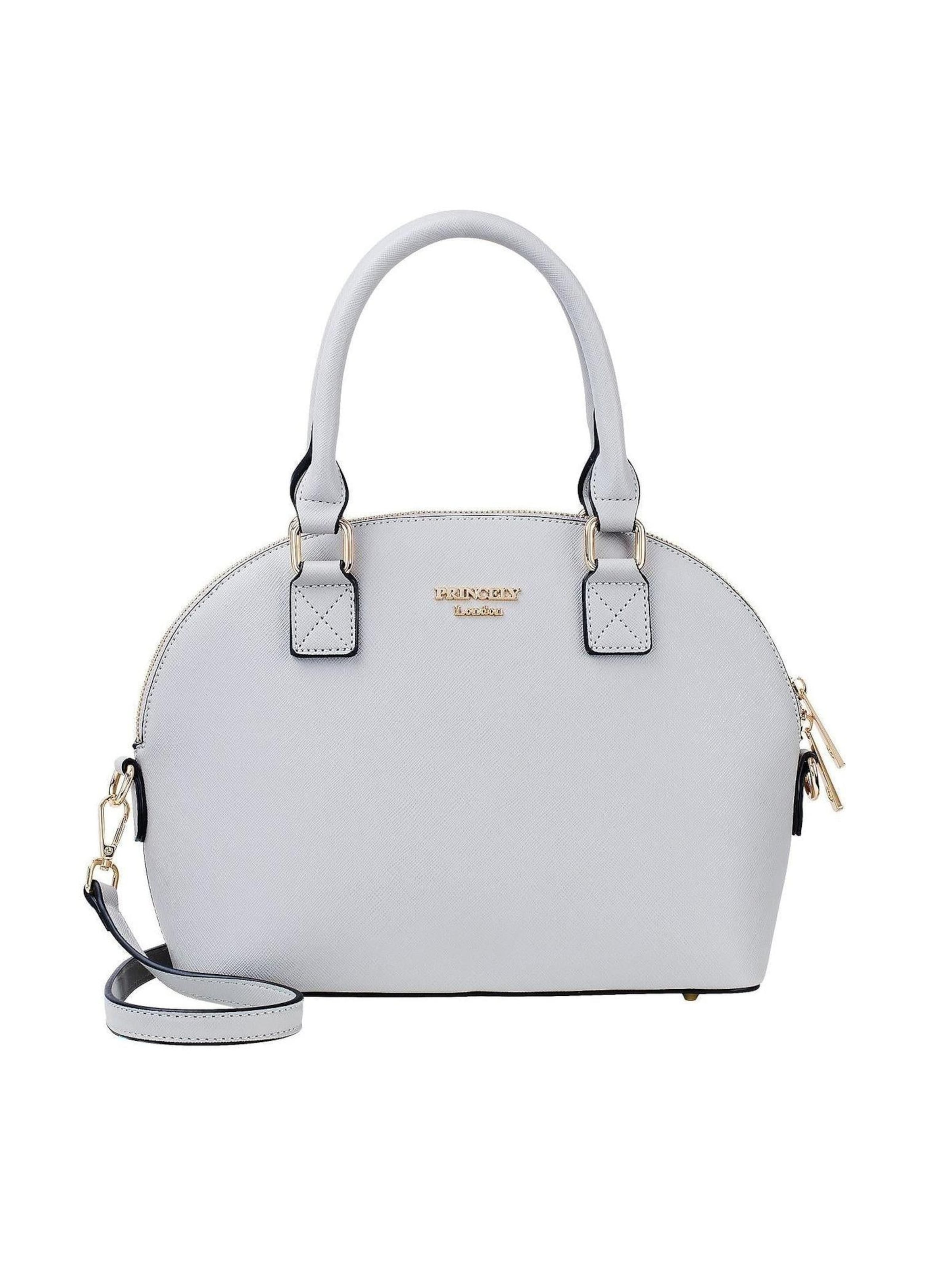 Princely London Handtasche 'Roxy'‌‌‌‌‌‌‌‌‌ in Grau: Vorderseite
