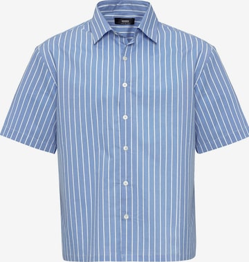 Fit confort Chemise Antioch en bleu : devant