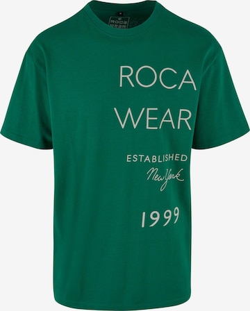 T-Shirt 'ExcuseMe' ROCAWEAR en vert : devant