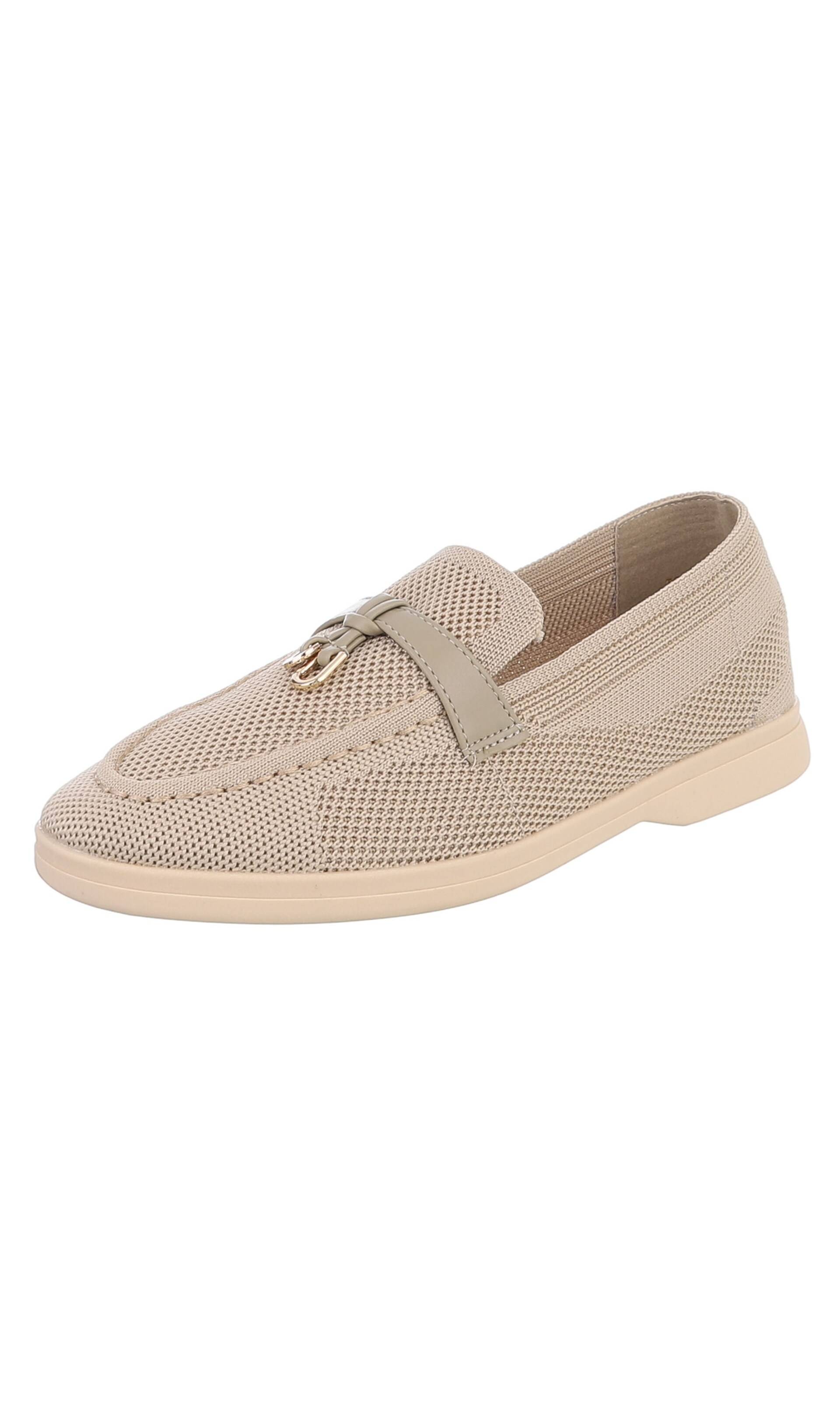 Ital-Design Slipper in Braun: Vorderseite