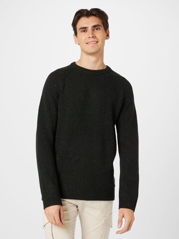 Carhartt WIP - Pullover 'Anglistic' em castanho: frente