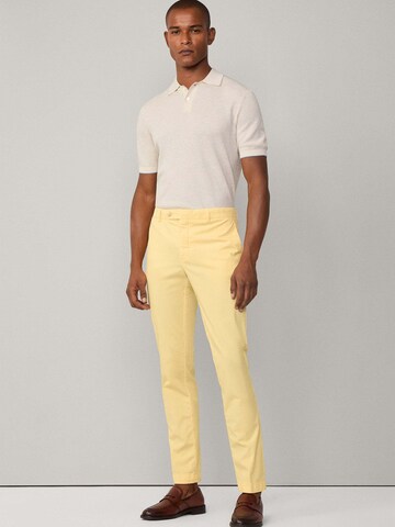 Hackett London Slim fit Chino trousers 'Kensington' in Yellow