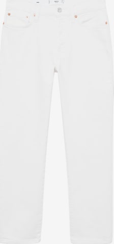 MANGO Regular Jeans 'Mar' in Wit: voorkant