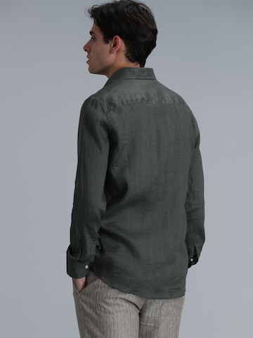 Lufian Comfort fit Button Up Shirt in Green