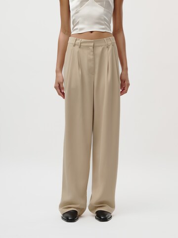 LeGer by Lena Gercke Loosefit Hose 'Kora' in Beige: Vorderseite