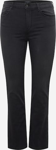 ONLY Carmakoma Skinny Jeans 'Hiris' i svart: framsida