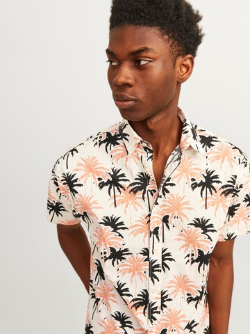 JACK & JONES - Ajuste regular Camisa 'JORJoshua Aruba' en beige