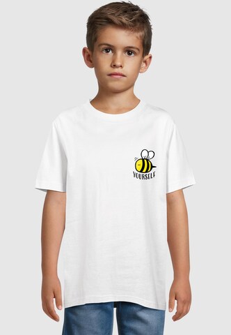 Maglietta 'Bee Yourself' di Merchcode in bianco: frontale
