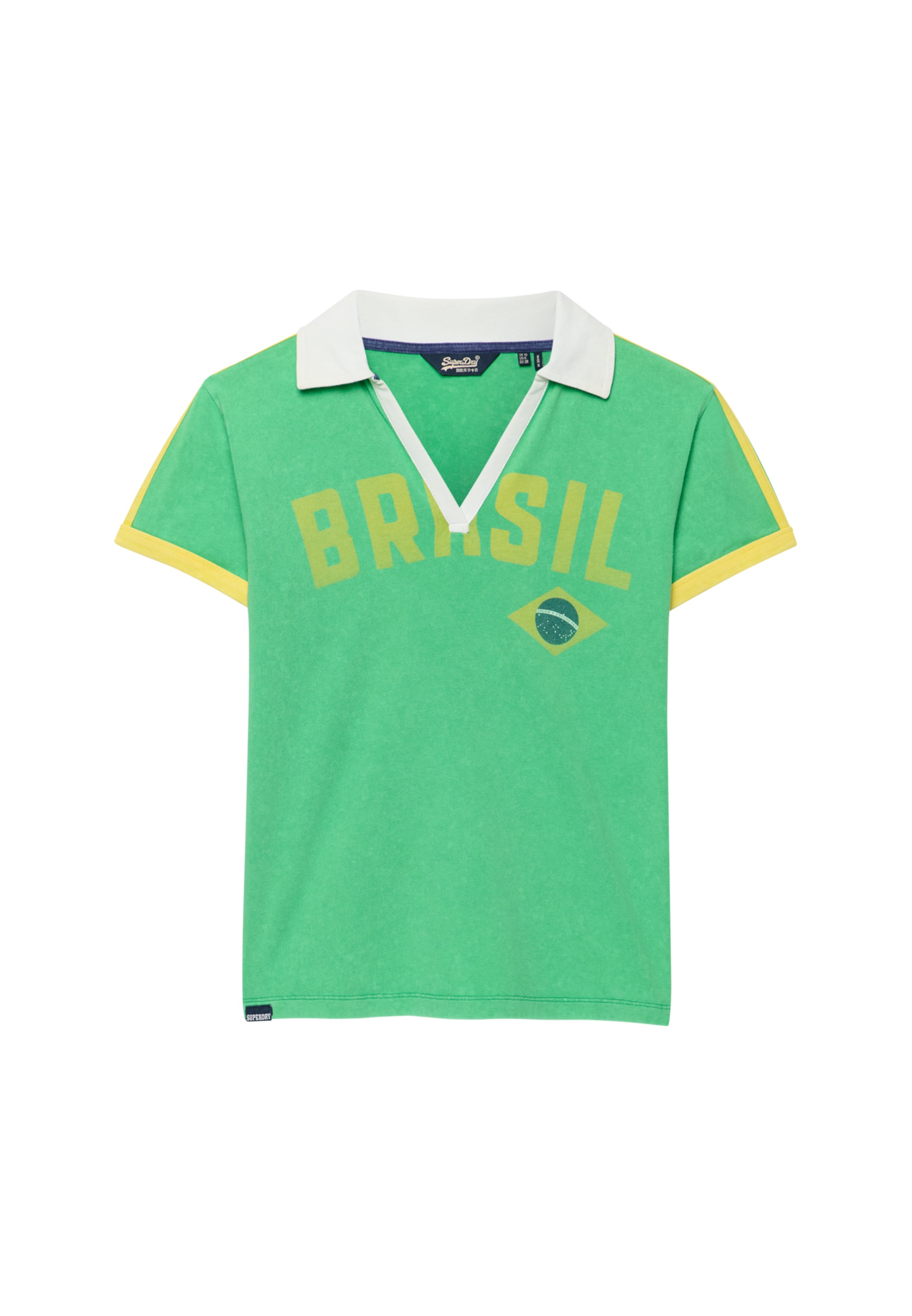 Superdry & Co Shirt 'Athletic' in M in de kleur Donkerblauw / Geel / Groen / Wit, Productweergave
