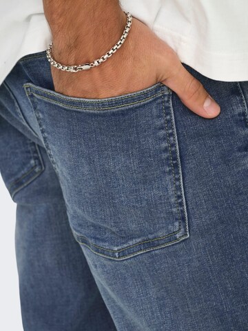 Only & Sons Baggy Jeans 'weft' in Blauw