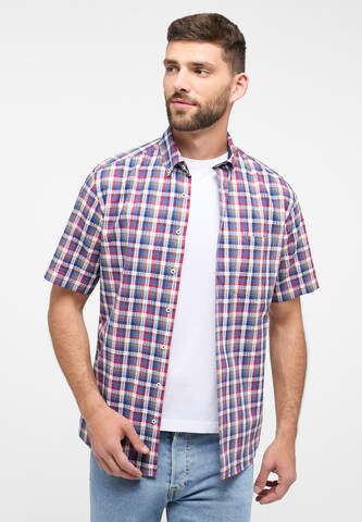 ETERNA Regular fit Button Up Shirt in Blue: front