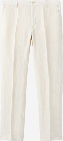 MANGO MAN Regular Suorat housut 'Soller' värissä beige: etupuoli