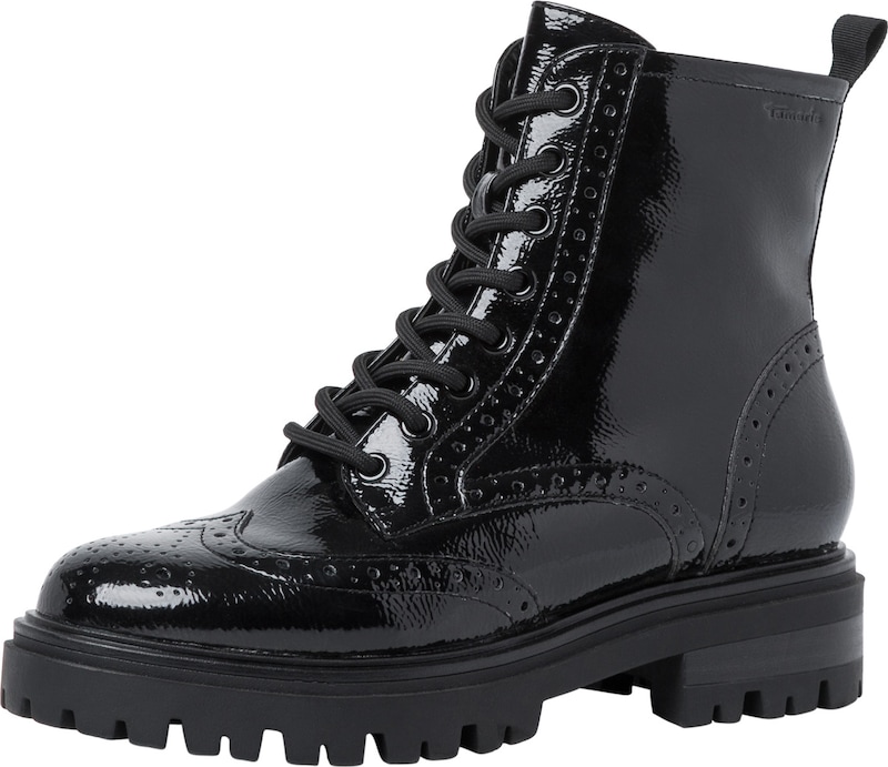 TAMARIS Schnürstiefelette in Schwarz TAMARIS Schnürstiefelette in Schwarz