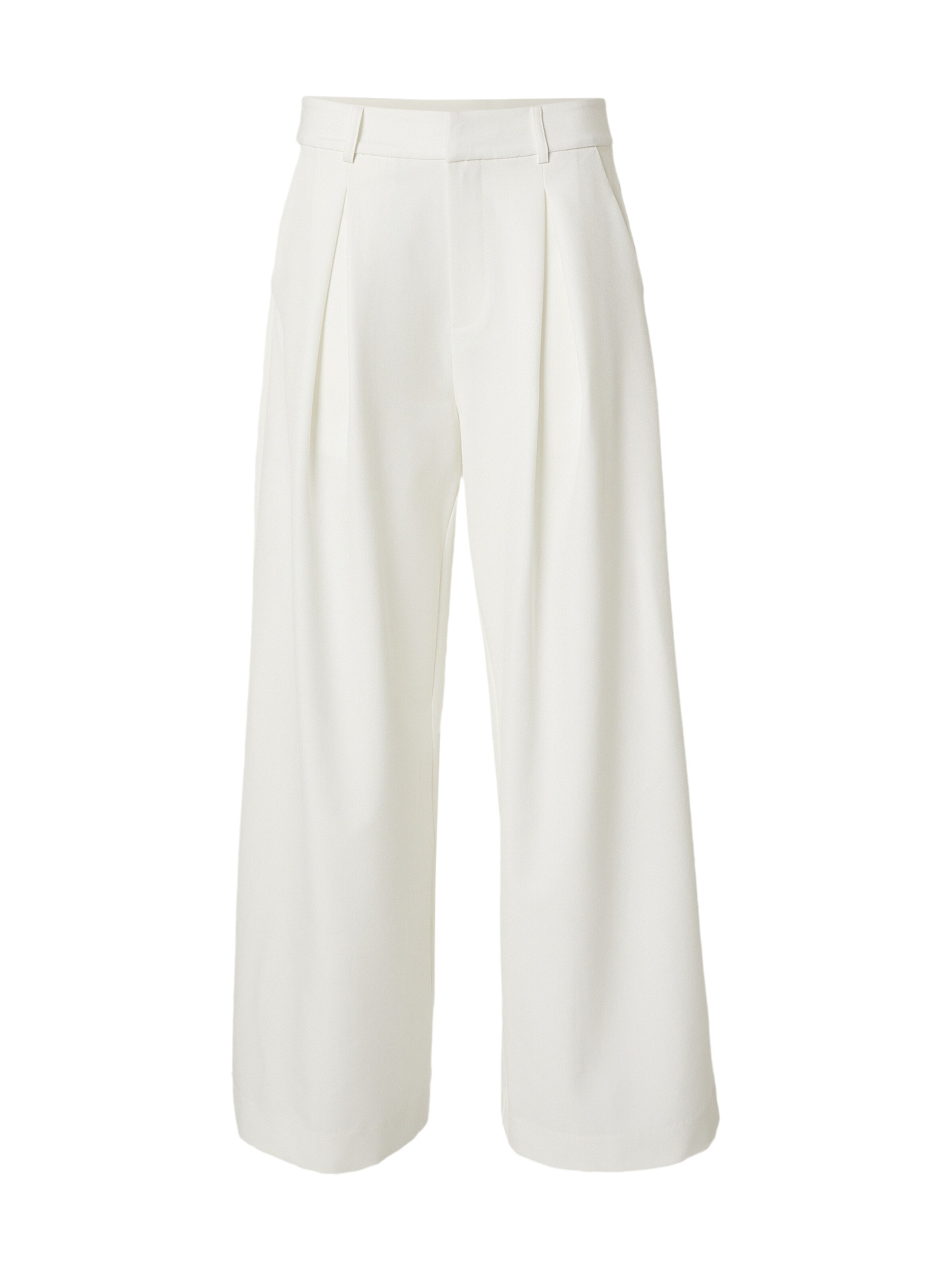 ORIMEI by Victoria Swarovski Широкий Брюки со складками в Белый: спереди