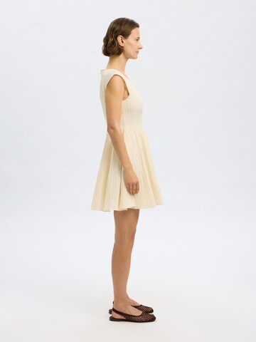 SELECTED FEMME Kleid 'SLFMADDIE' in Beige