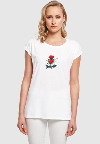 Maglietta 'Kahlo - Heart' di Merchcode in bianco: frontale