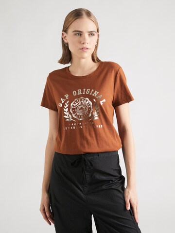 T-shirt GAP en marron : devant