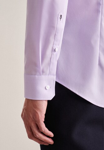 SEIDENSTICKER Slim Fit Hemd in Lila