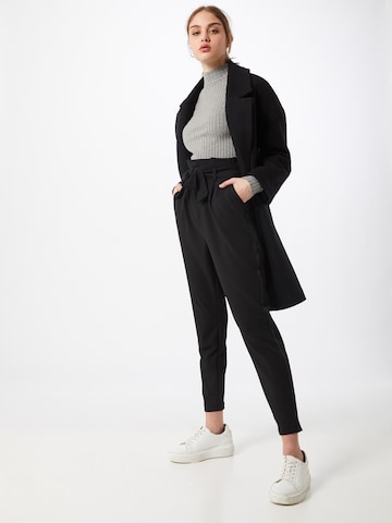 ONLY Tapered Pleat-Front Pants 'Pheobe' in Black