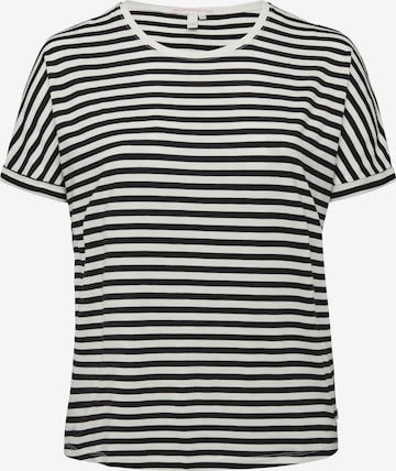 T-shirt QS en noir : devant