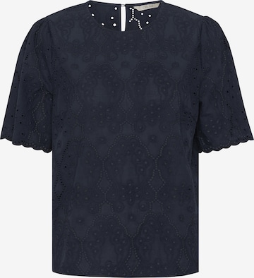 Bluză 'Fina' de la Cream pe albastru: față