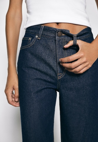 Pull&Bear Wide Leg Farkut värissä sininen