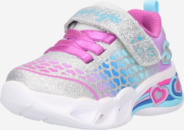 Baskets 'SWEETHEART LIGHTS' SKECHERS en argent : devant