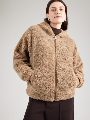 ROXY Jopa iz flisa 'CITY TRACK' | rjava barva: sprednja stran