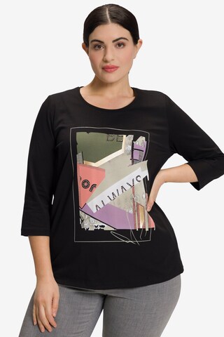 T-shirt Ulla Popken en noir : devant