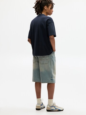 Pull&Bear Koszulka 'STWD' w kolorze niebieski