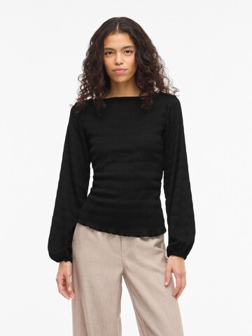 VILA Bluse 'VIINGRID' i sort: forside