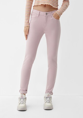 Skinny Jean QS en rose