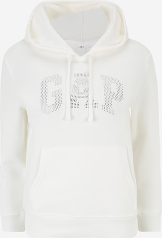 Gap Petite Sweatshirt 'HERITAGE' in White: front