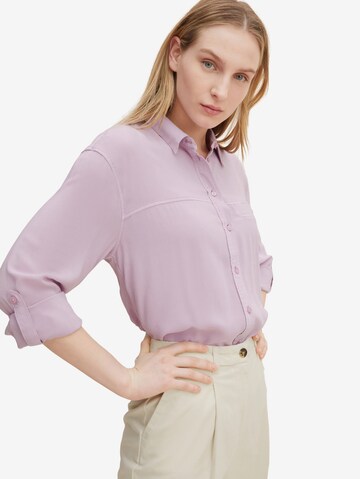 TOM TAILOR Bluse in Lila