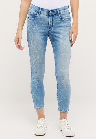 Angels Slimfit Jeans in Blauw: voorkant
